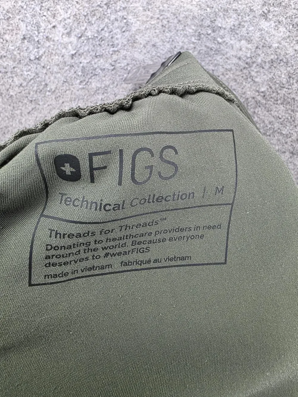 FIGS Pants Mens M Green Joggers Twill Drawstring Pockets Zamora Technical